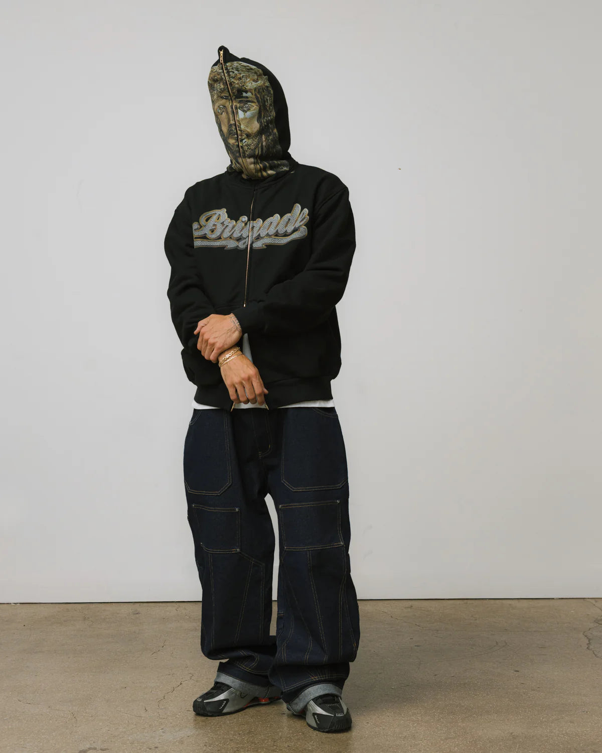 Brigade - Jesus Piece Full Zip Hoodie (Black)