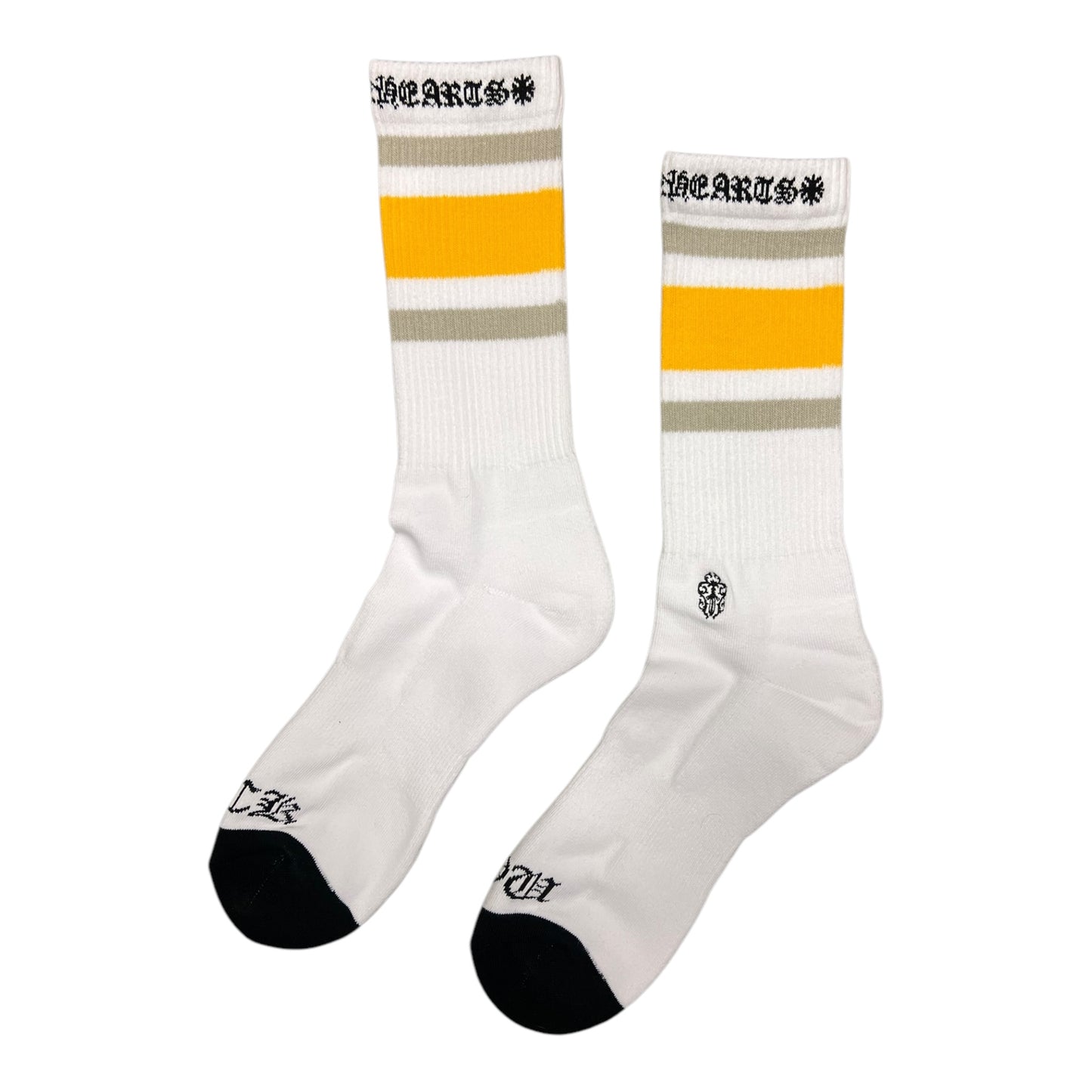 Chrome Hearts Fuck You Sport Socks Yellow/Gray