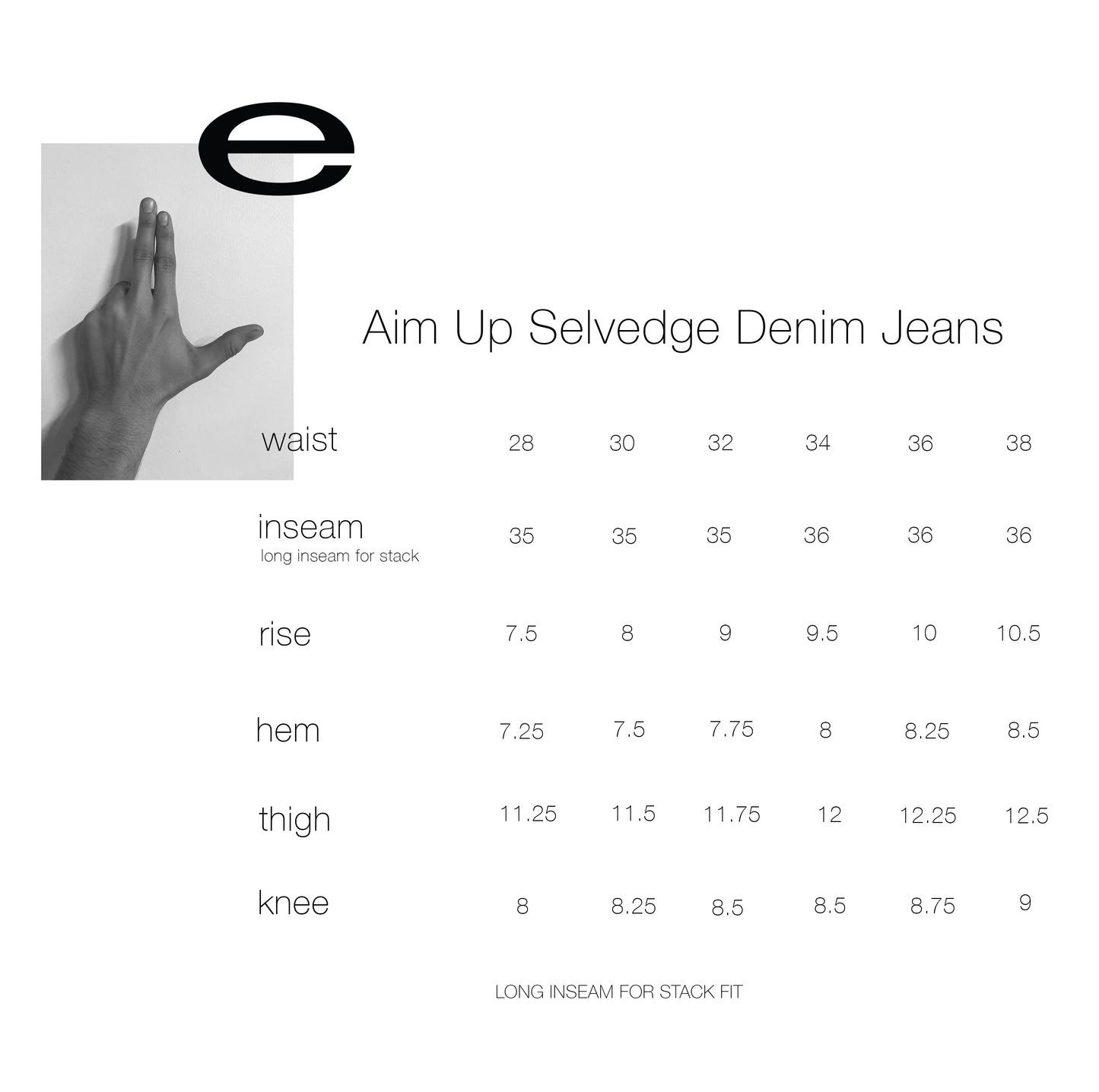 eforenything - Aim Up Selvedge Jeans (Raw)