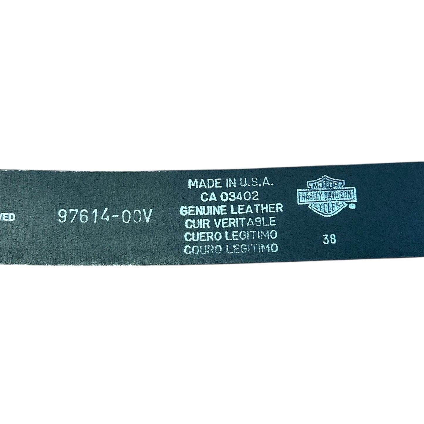 Harley Davidson Buckle Belt Black