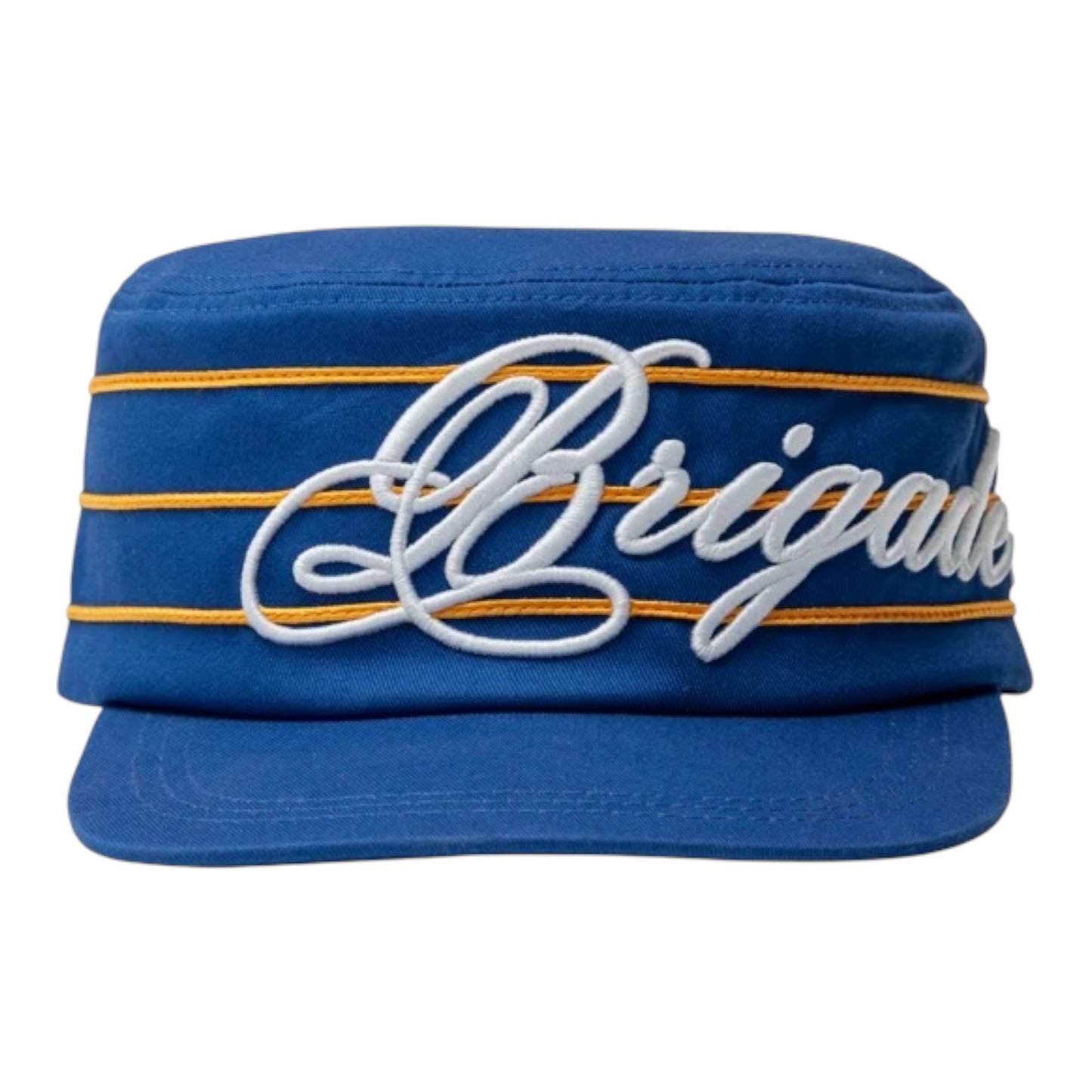 Brigade - Script Pillbox Hat (Blue/Orange)