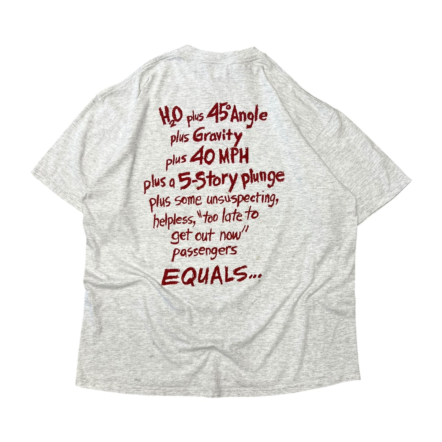 Vintage Disney Character Fashions Splash Mountain Ride T Shirt