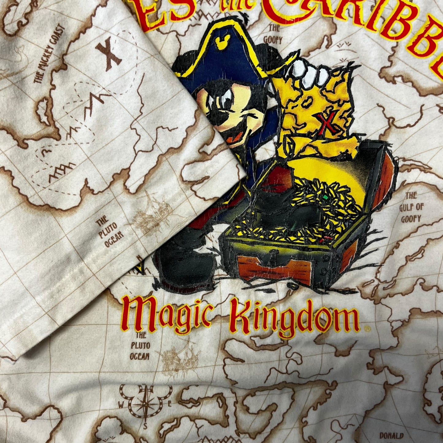 Walt Disney World Mickey Pirates Of The Caribbean AOP T Shirt