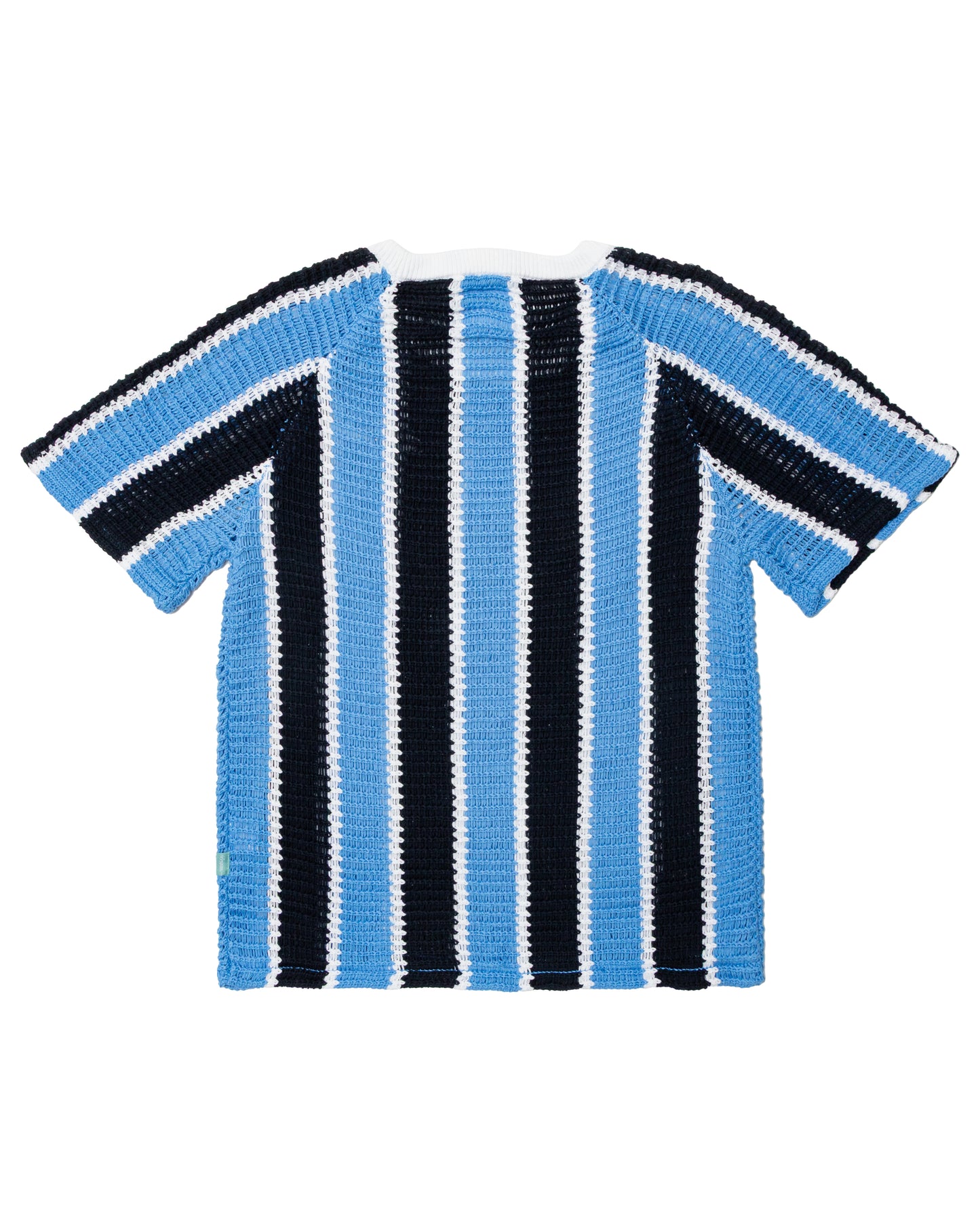 Brigade - Striped Script Knit T-Shirts (Blue)