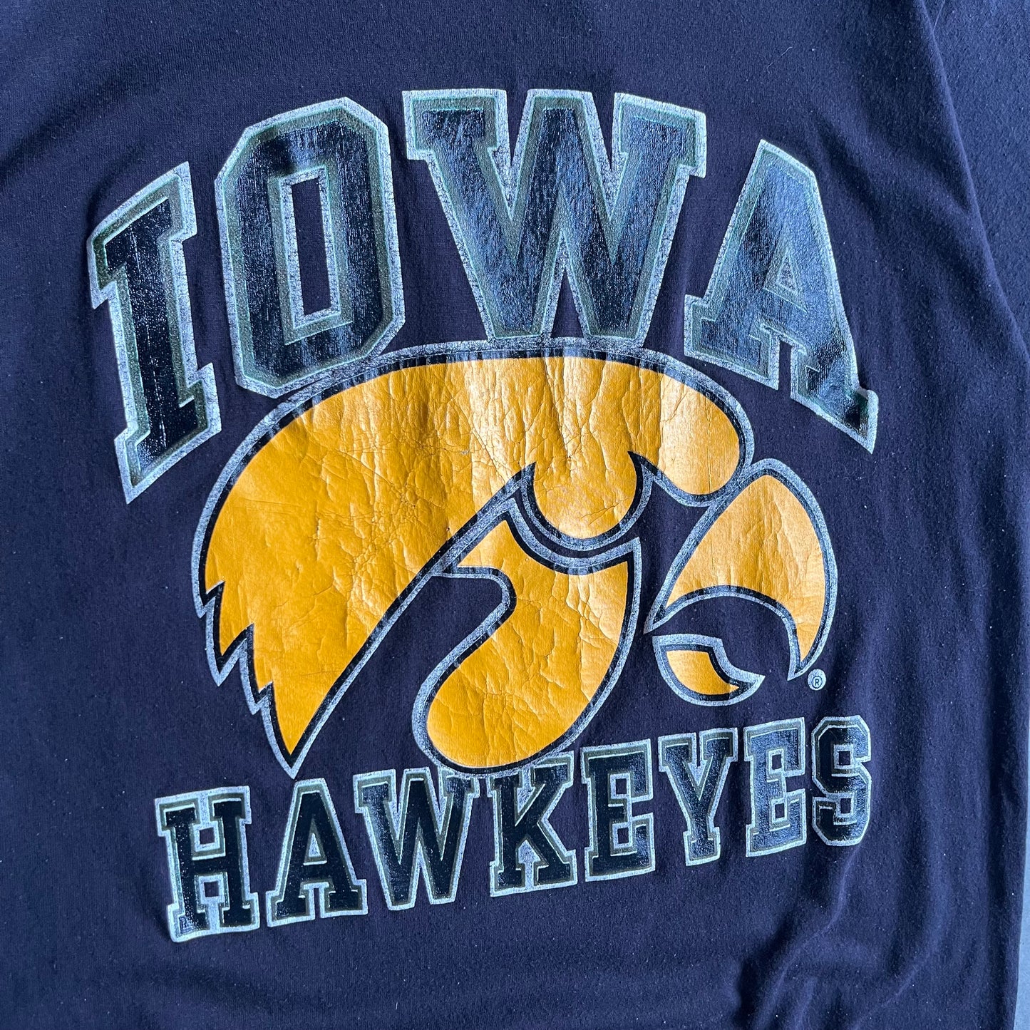 Vintage Champion Iowa Hawkeyes Big Logo Tee