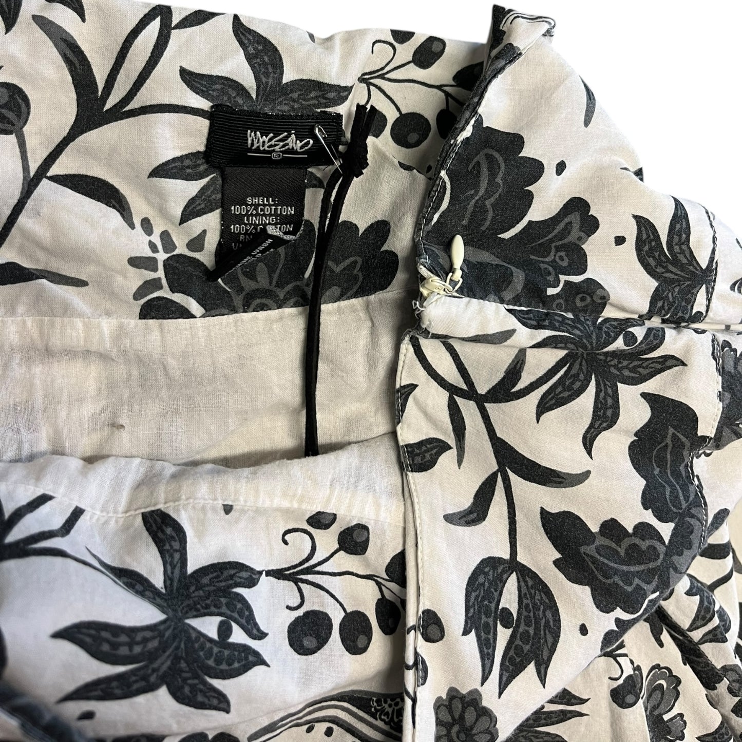 Women’s Mossimo Drop Waist White And Black Skirt