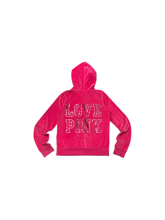 Women’s Y2K Pink By Victoria Secret Hot pink Velour Zip Up