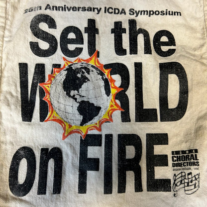Y2K “Set The World On Fire” Mini Tote Bag
