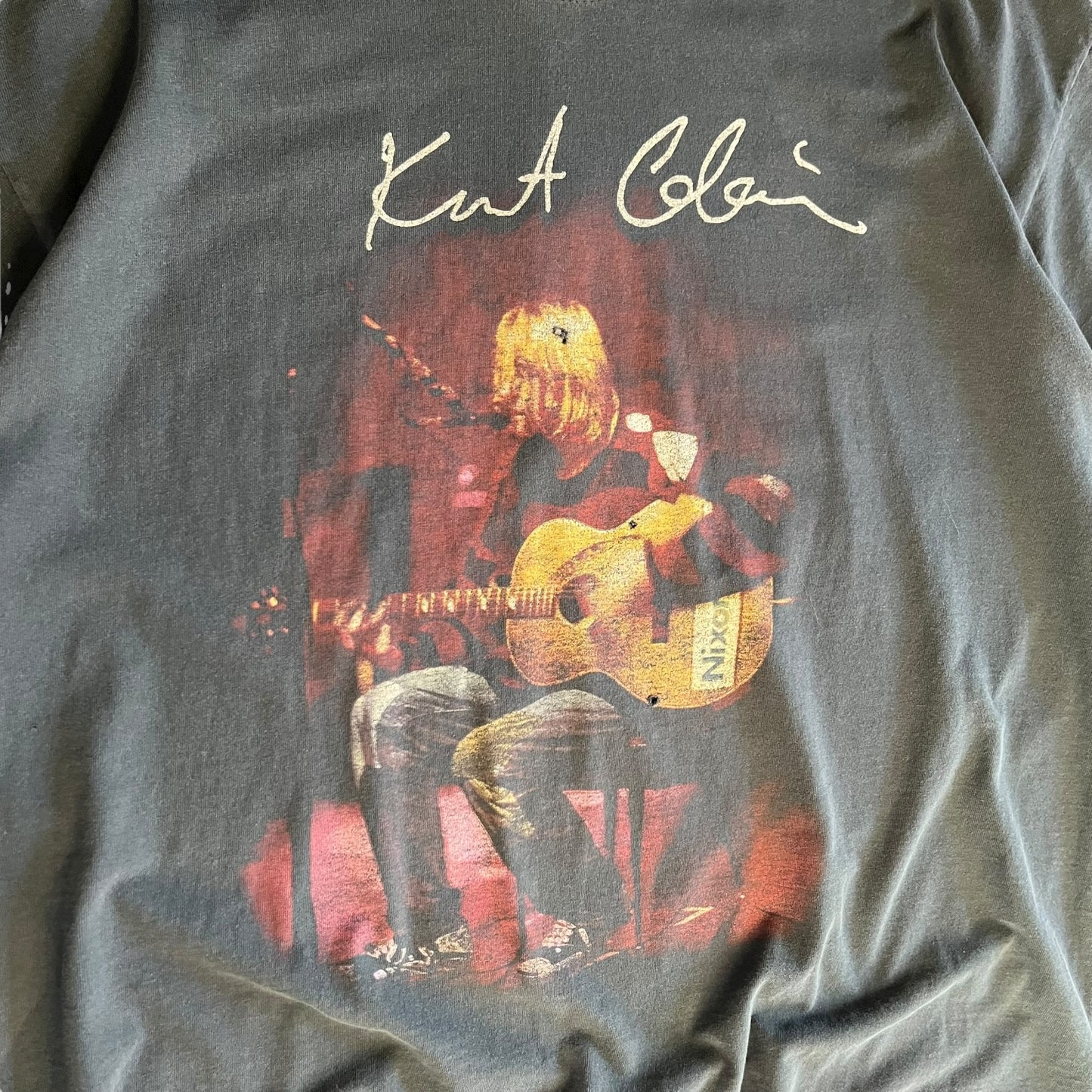 Vintage Kurt Cobain MTV Unplugged Solo T Shirt