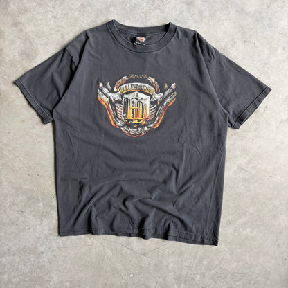 Vintage Harley Davidson Liquid Metal Shield Emblem Tee