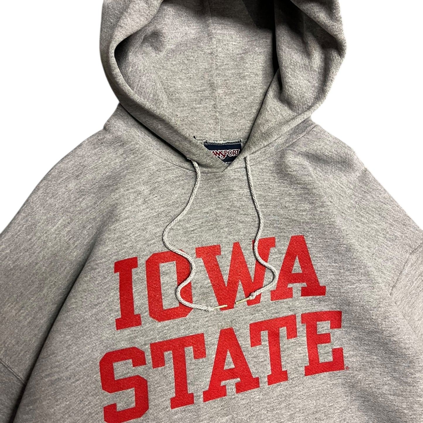 Vintage Jansport Iowa State Cyclones Spell Out Grey Hoodie