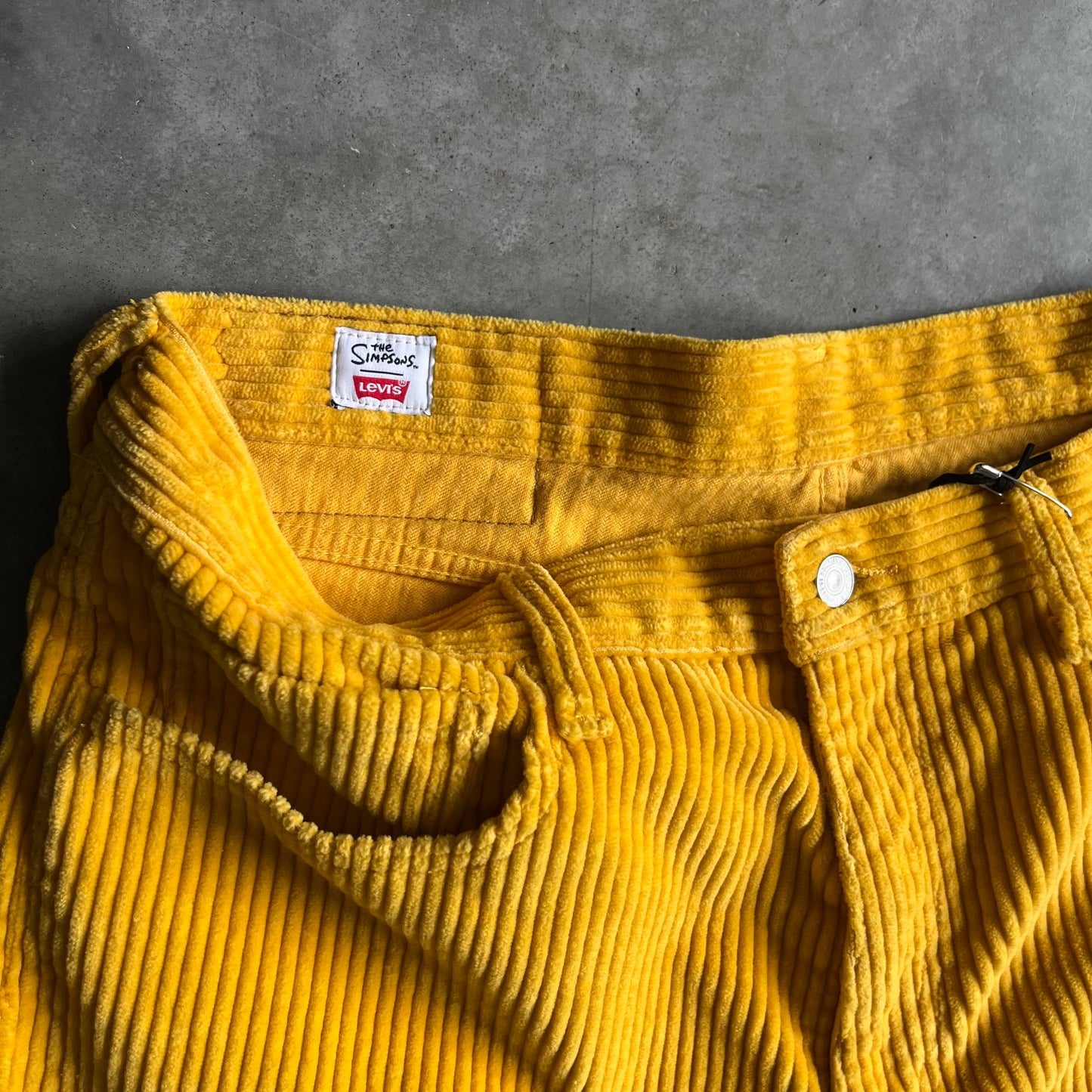 Levi’s x The Simpsons Yellow Corduroy Pants