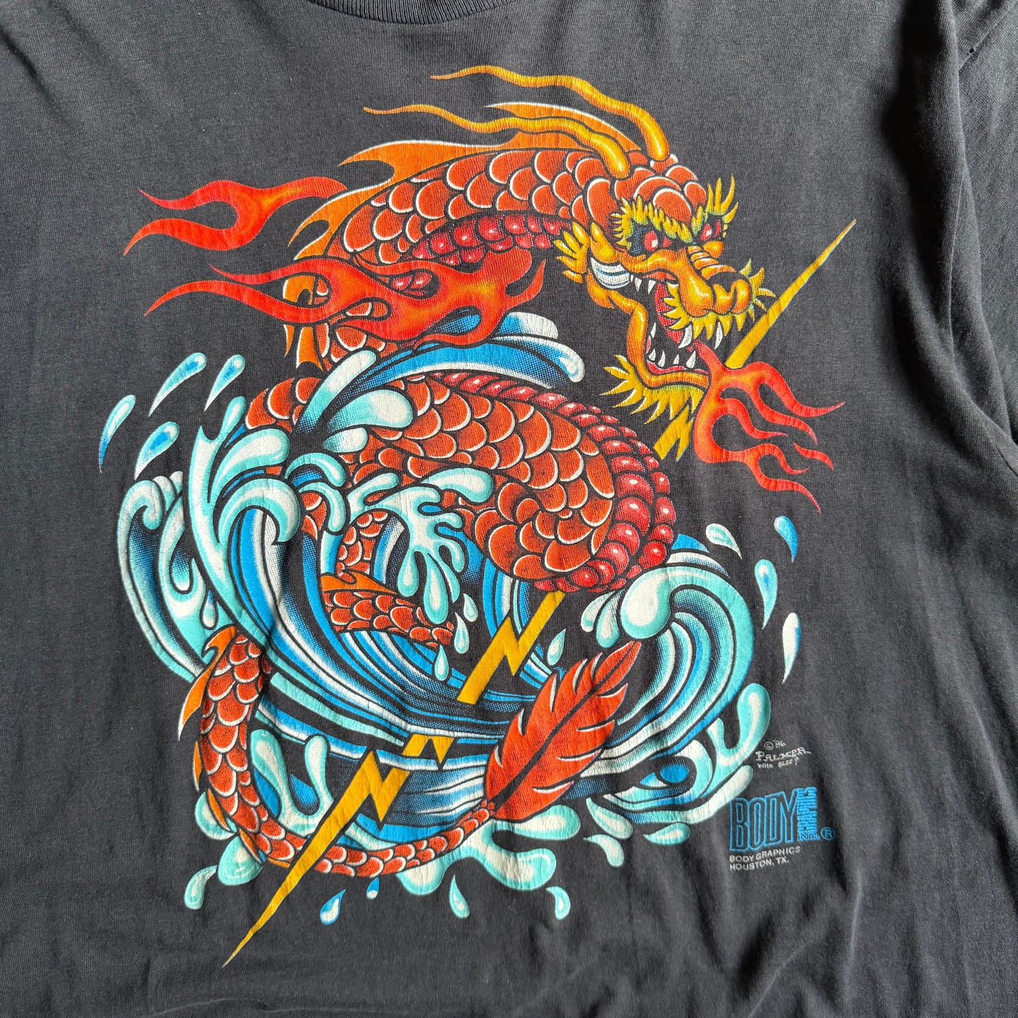 Vintage Palmer Elemental Red Dragon Tee