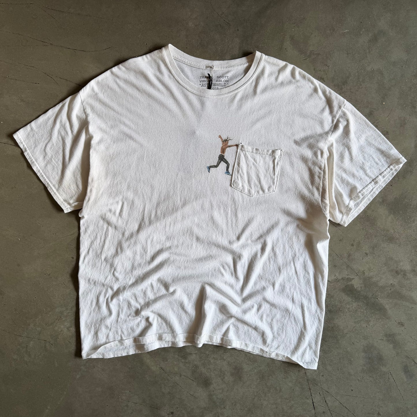 Travis Scott x Virgil Abloh Astroworld Pocket T Shirt