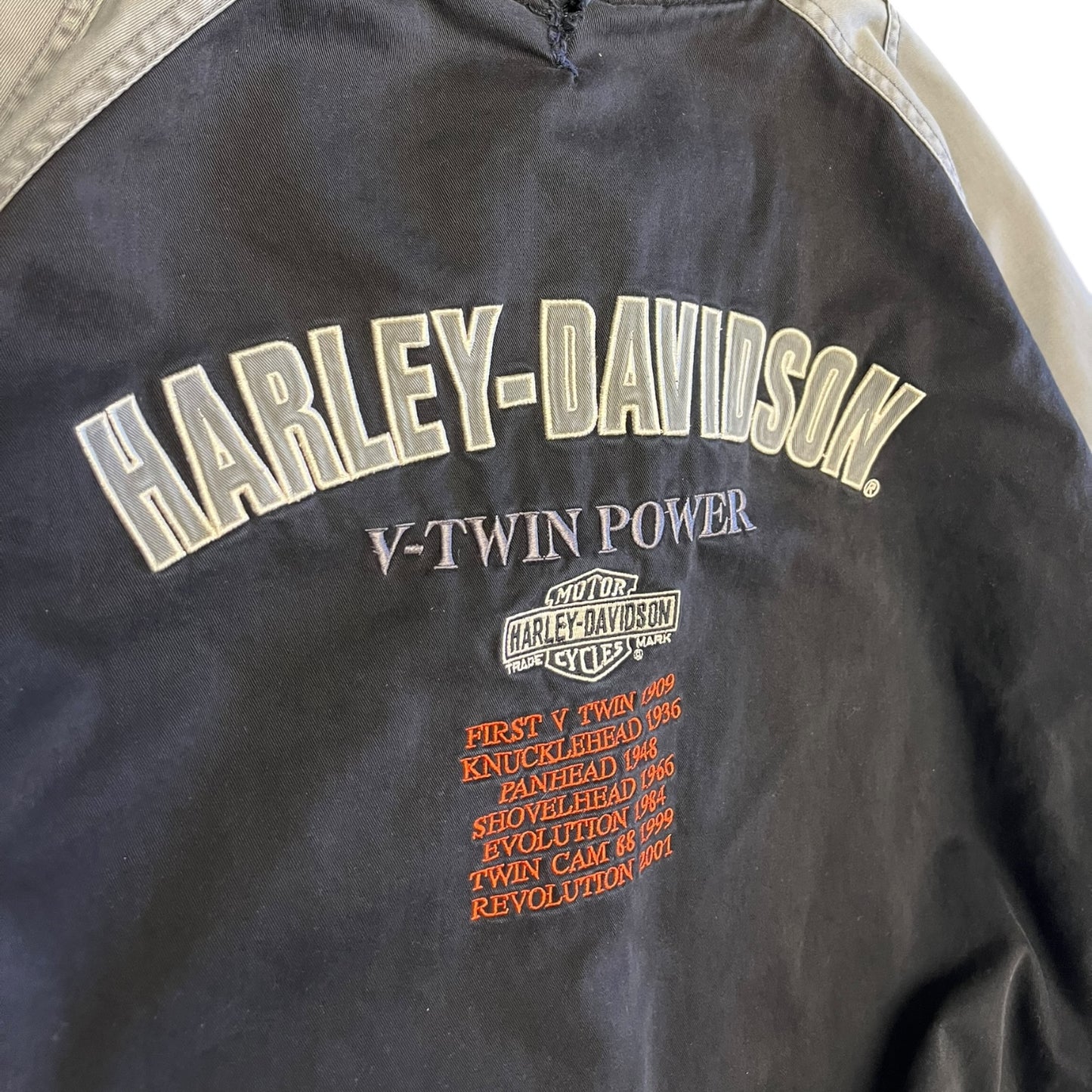 Harley Davidson Grey/Black Zip Up Jacket