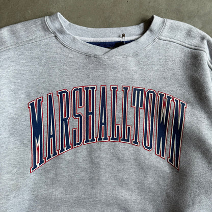Y2K Marshalltown Bobcats Spell-Out Gray Sweatshirt