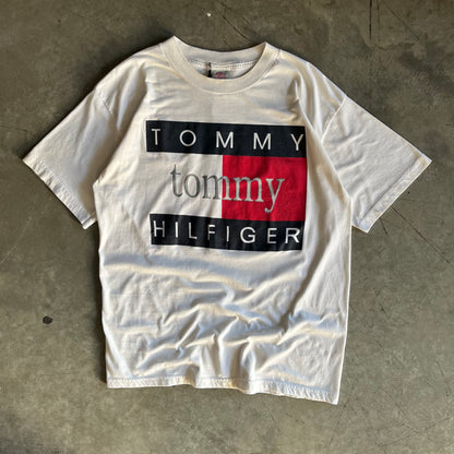 Vintage Tommy Hilfiger Flag Bootleg T Shirt