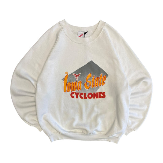 Vintage Iowa State Mini ‘Nado Logo White Sweatshirt
