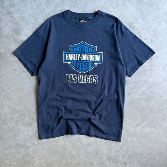 Vintage Harley Davidson Las Vegas Blue Shield Tee