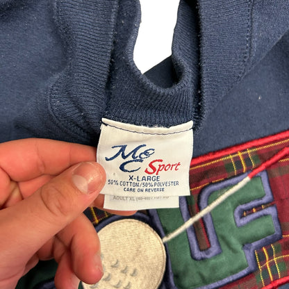 Vintage Navy Golf Embroidered Patch Sweatshirt