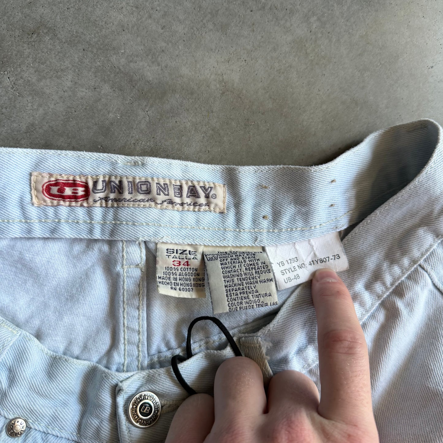 Y2K Union Bay Sky Blue Jorts
