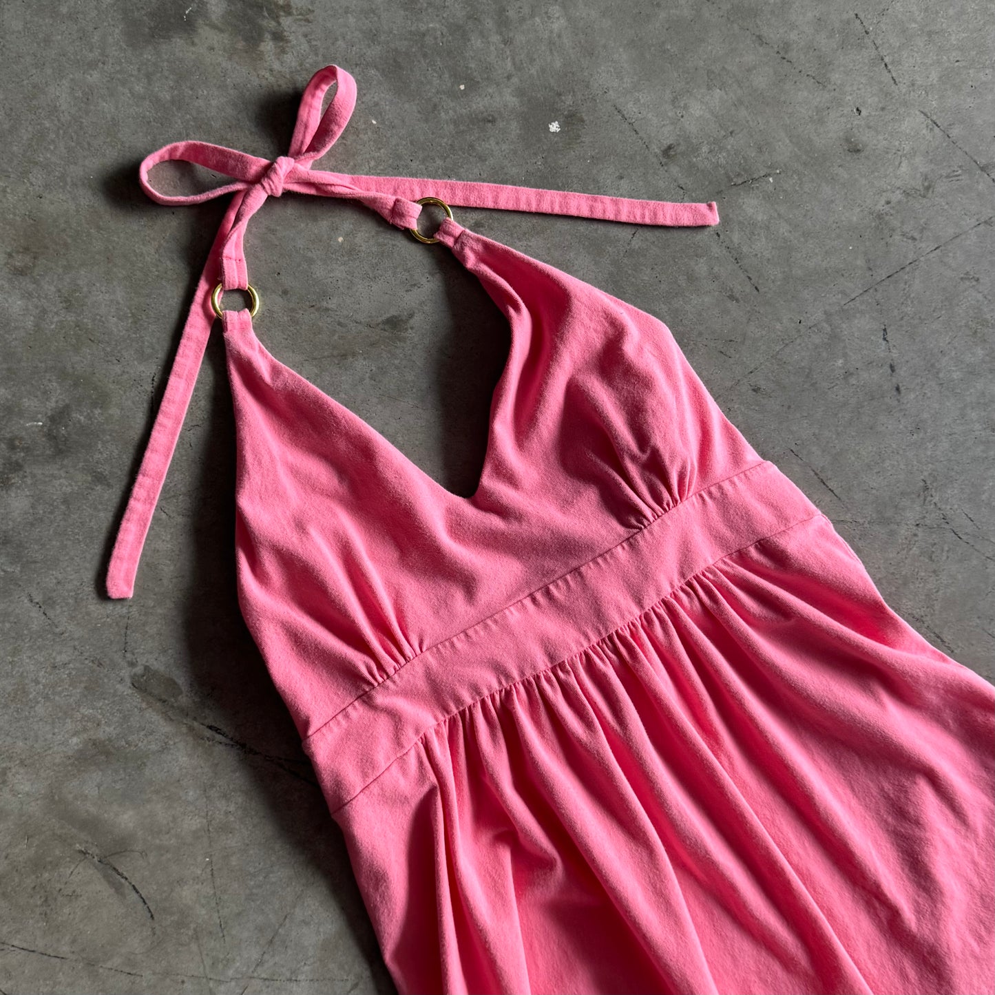 Women’s Y2K Victoria Secret Pink Cotton Halter Top Slip