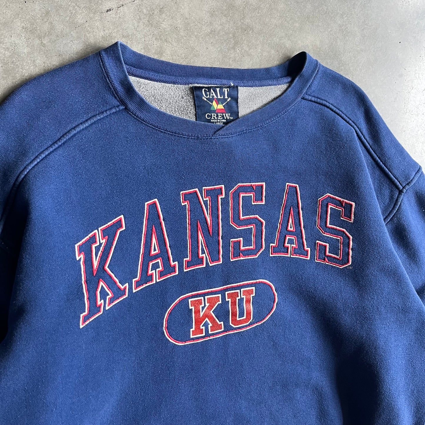 Vintage Galt Crew University Of Kansas Logo Sweatshirt
