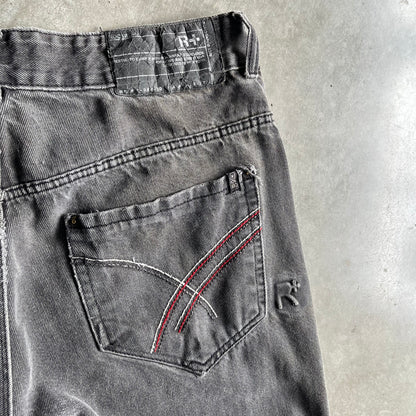 Y2K Rocawear R+ Faded Black Baggy Jeans