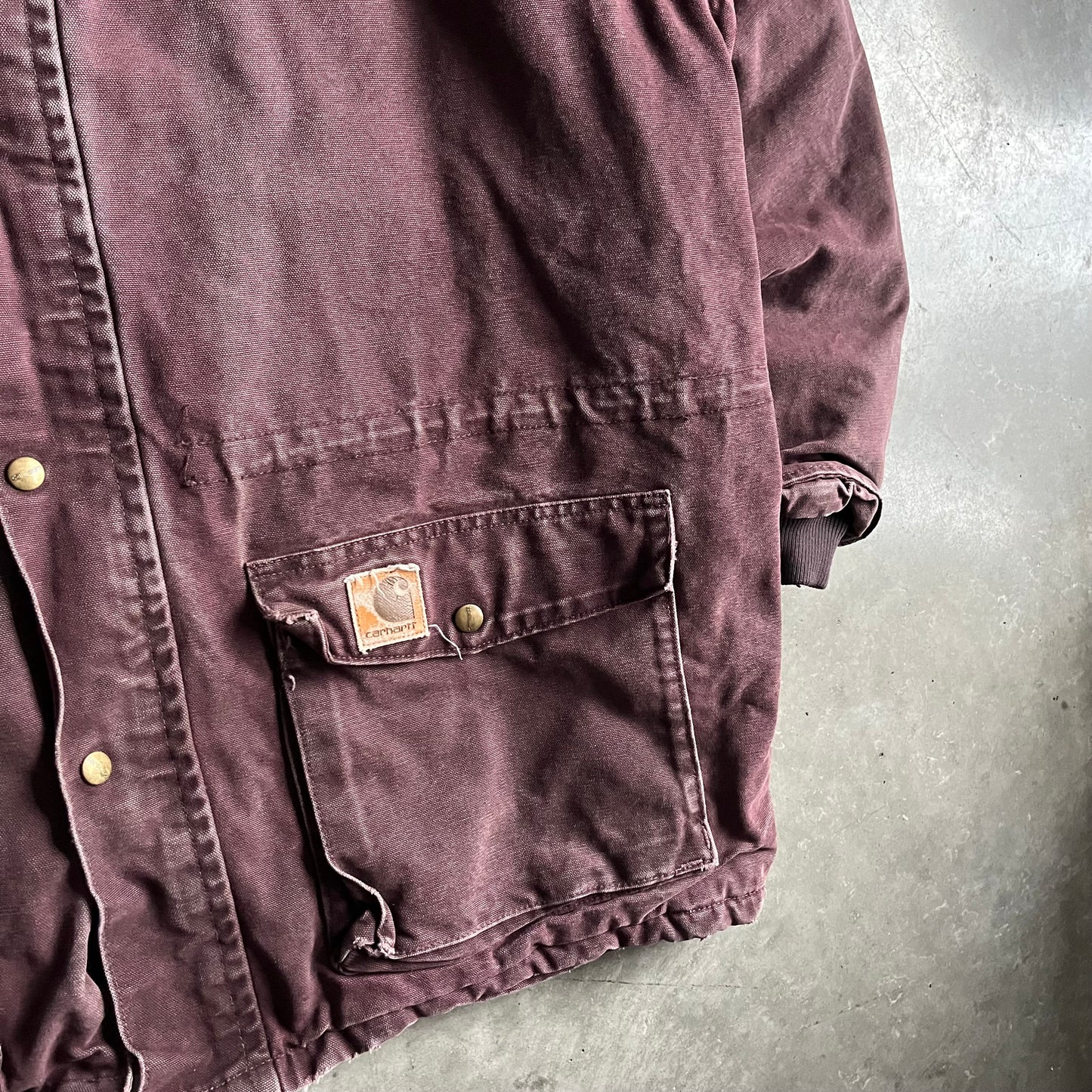 Vintage Carhartt ‘C03 BRG’ Burgundy Rancher Arctic Parka