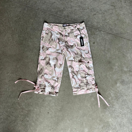 Women’s Y2K Zoey Beth Pink Cargo Utility Capris