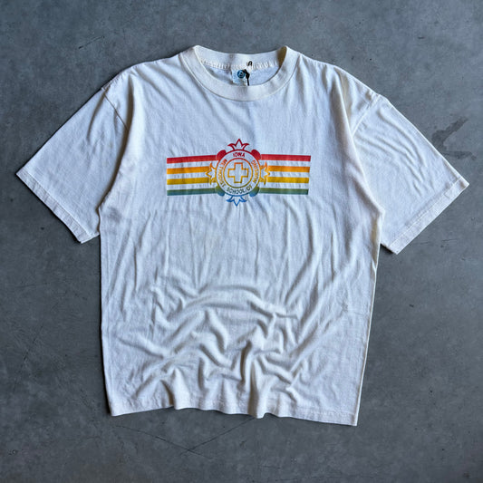 Vintage Iowa Methodist School Of Nursing Rainbow Logo Tee