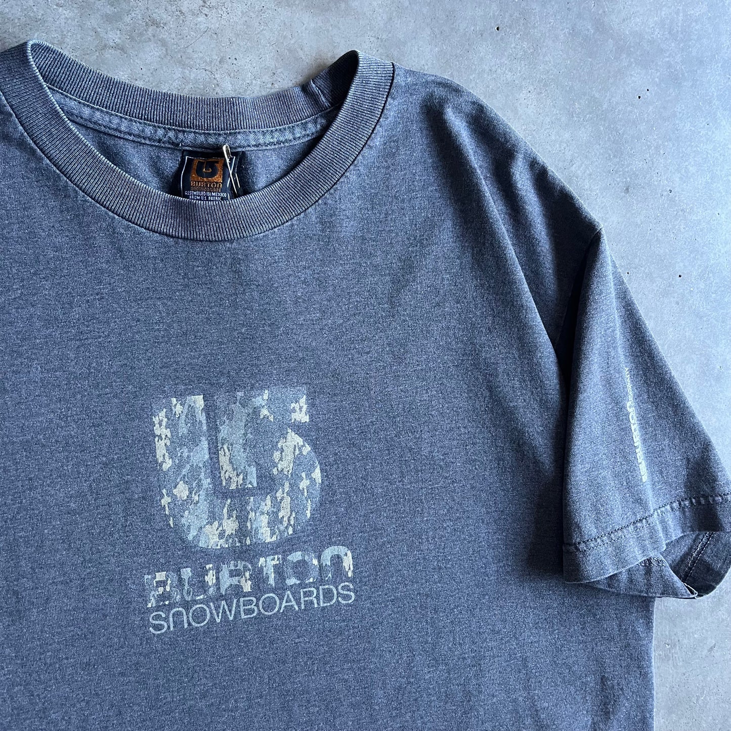 Y2K Burton Snowboards Camo Logo Tee