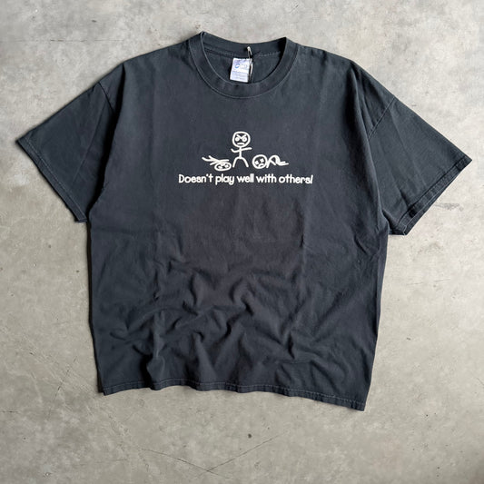 Y2K Doesn’t Play Well With Others Stick Figures T Shirt