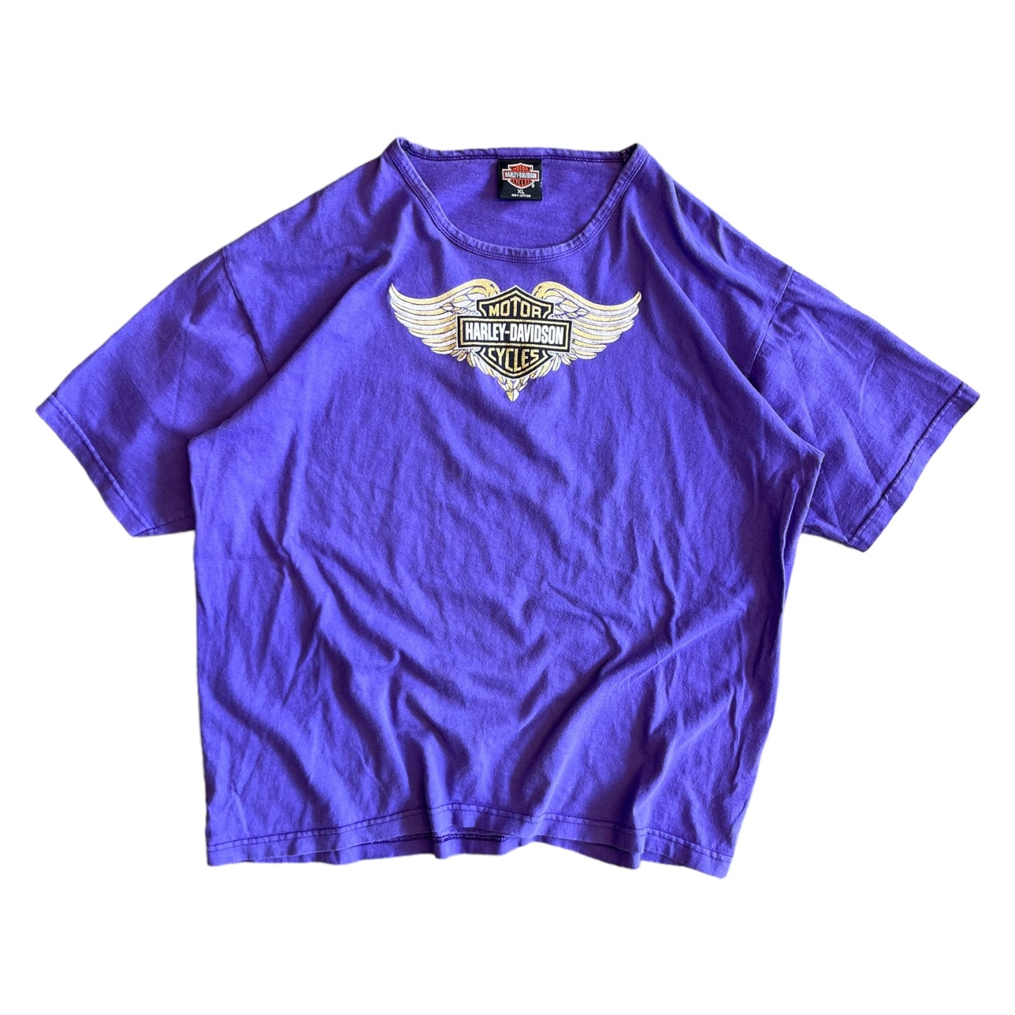 Y2K Harley Davidson Angel Wing Logo Tee