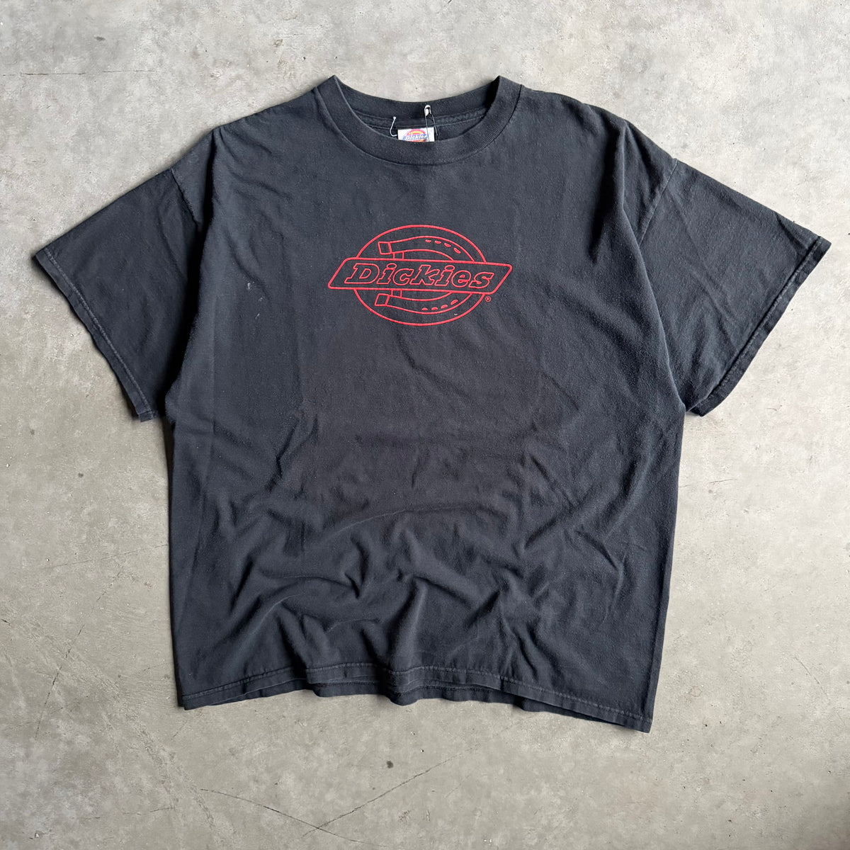 Y2K Dickies Red Logo Black T Shirt