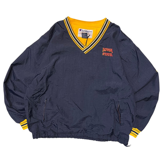Vintage Champion Iowa State Navy Pullover Windbreaker