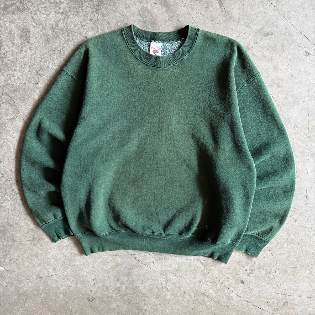 Vintage Faded Blank Green Sweatshirt