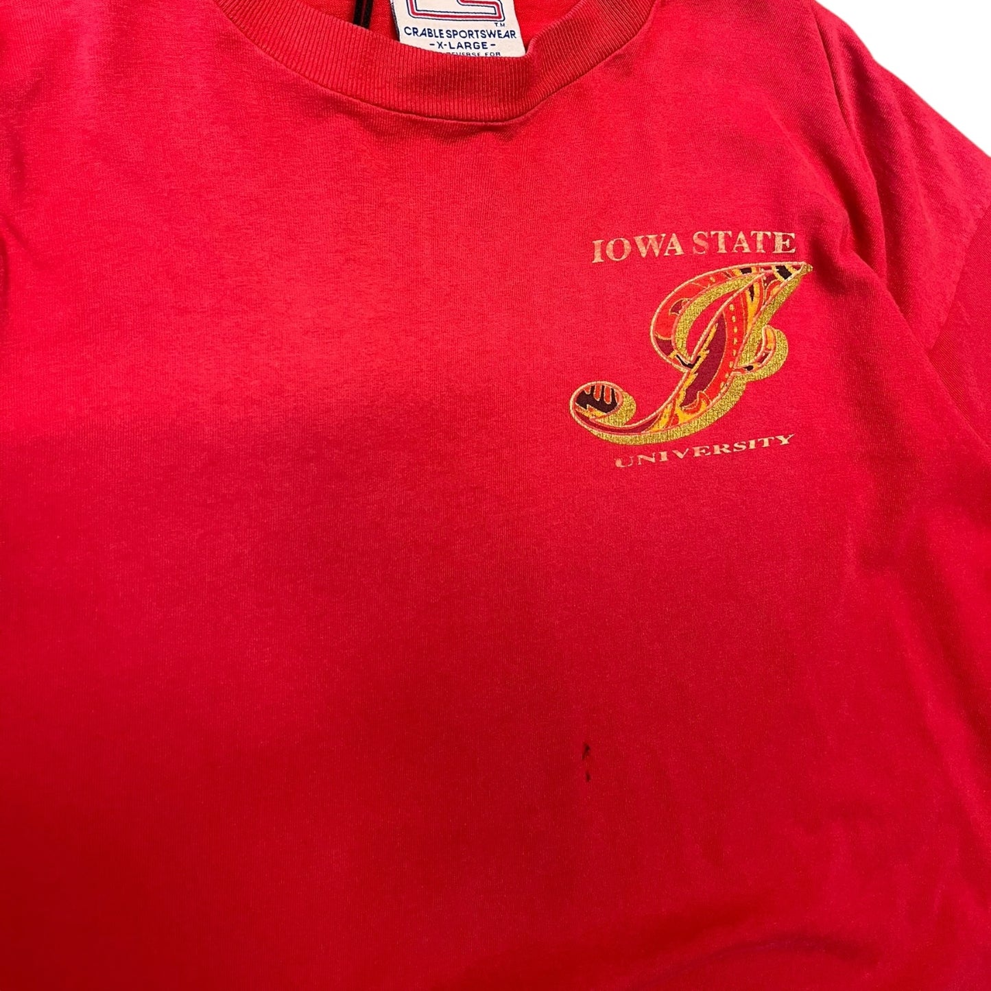 Vintage Iowa State Paisley Spell Out Tee