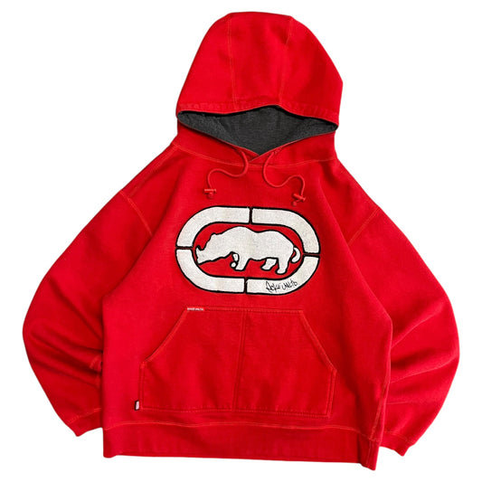 Y2K Ecko Unltd Chenille Logo Red Hoodie