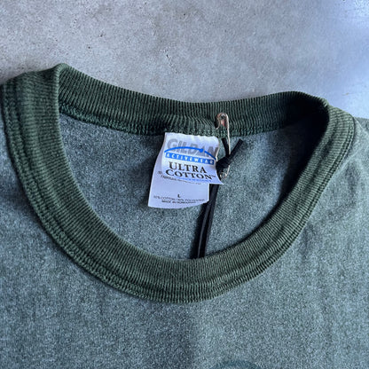 Y2K Veggie Tales Larry The Cucumber Face Tee