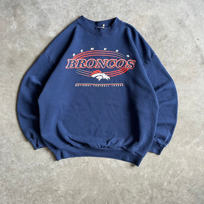 Vintage Logo Athletic NFL Denver Broncos Crewneck