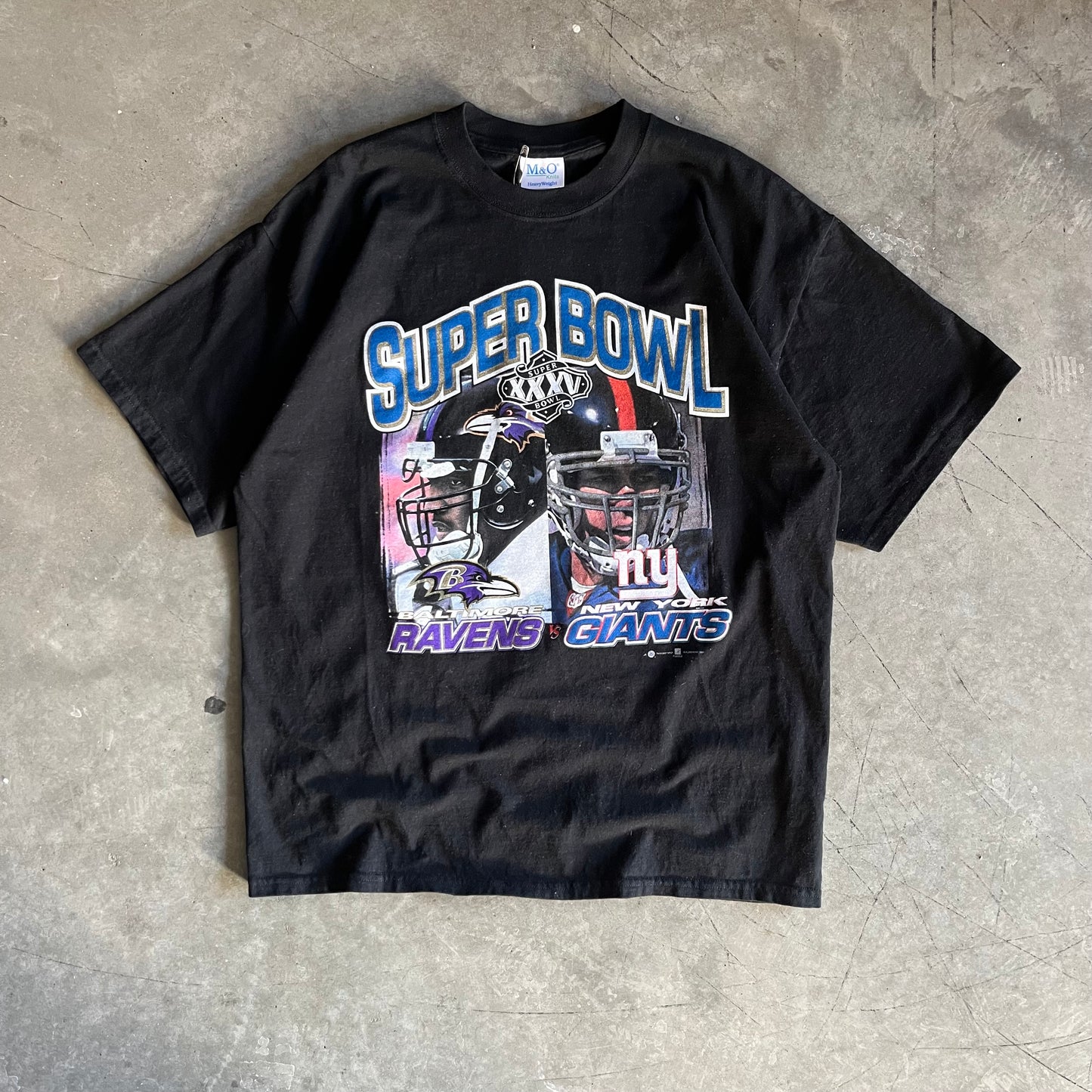 NFL Super Bowl XXXV Ravens Vs Giants Players Tee