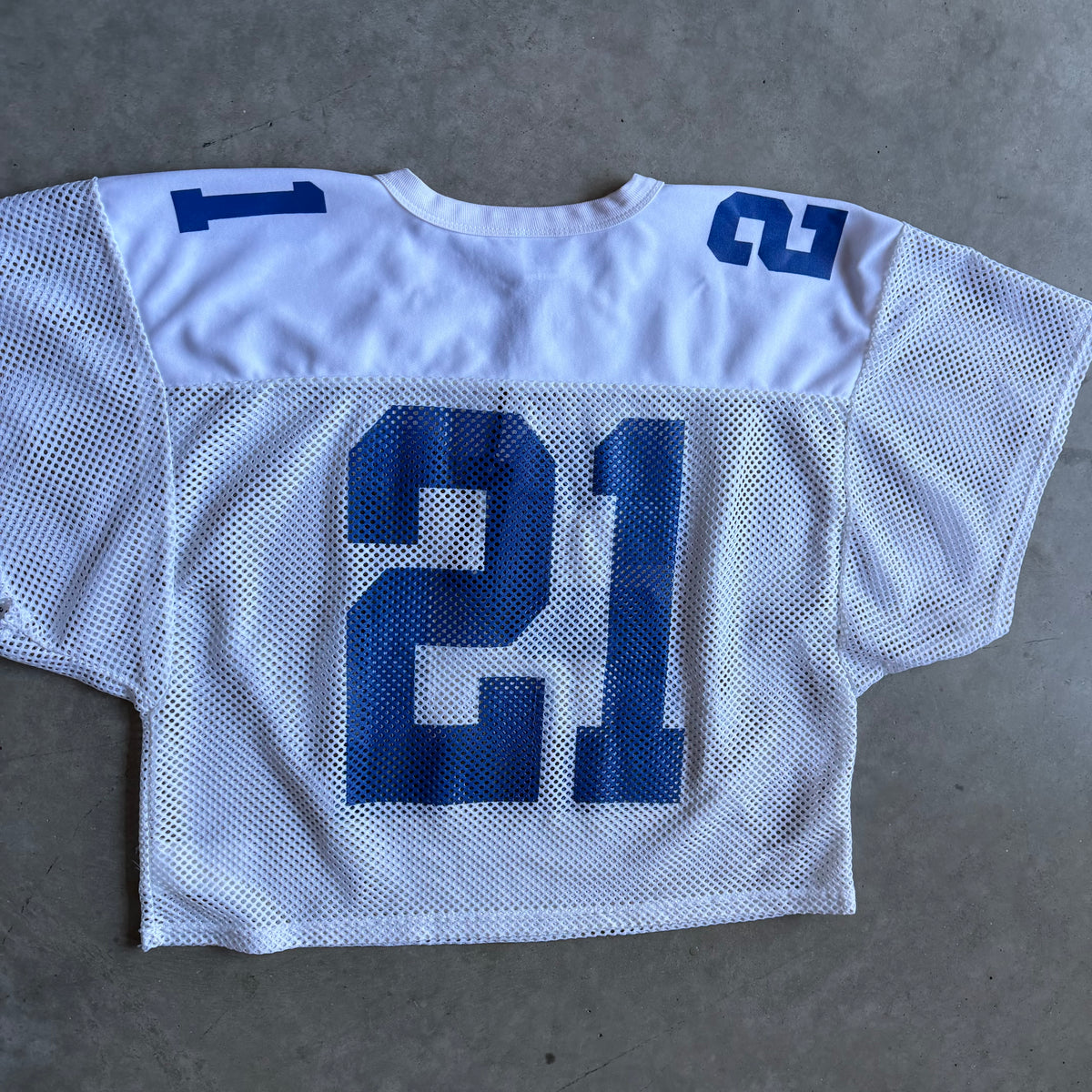 Vintage Russell Athletic #21 Cropped Practice Jersey