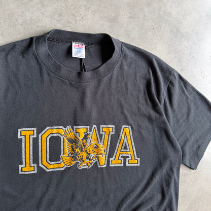 Vintage Iowa Hawkeyes Herky & “Iowa” Spell-Out Tee
