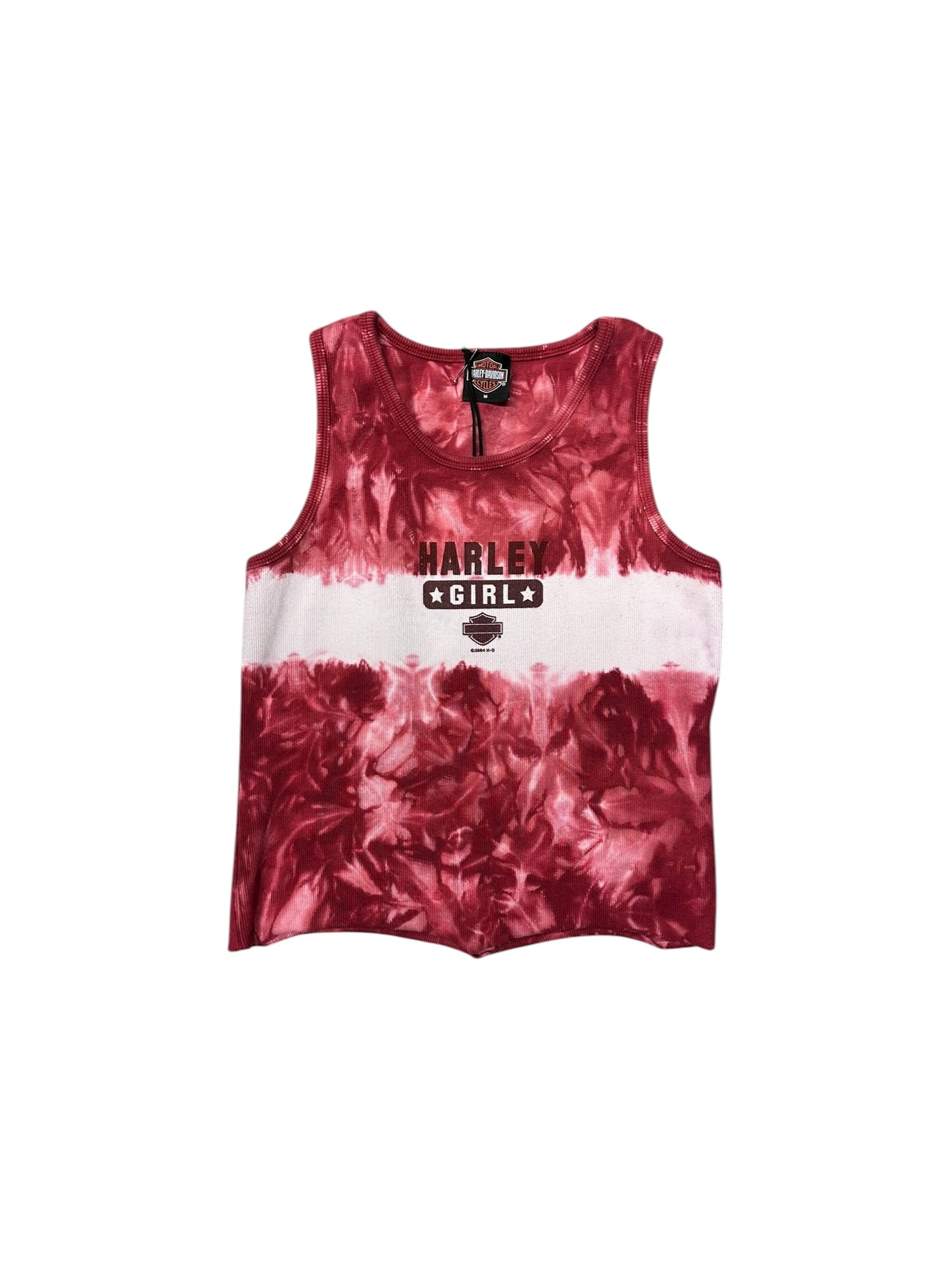 Women’s Y2K Harley Red Tie Dye Tank