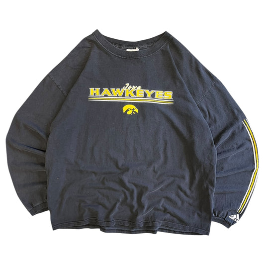 Y2K Iowa Hawkeyes Logo and Spell Out Longsleeve