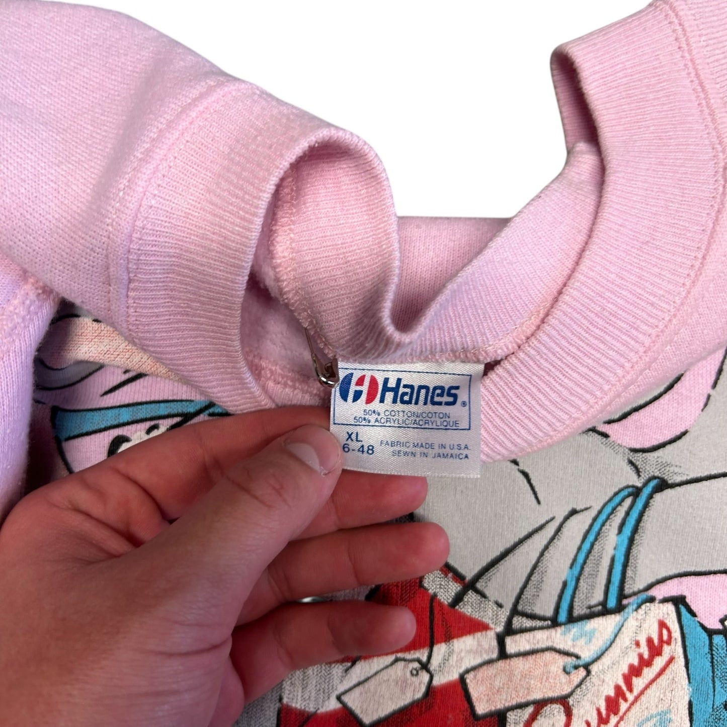 Vintage Credit Card Bunny Pink Sweatshirt