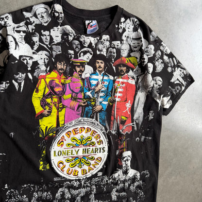 Vintage Beatles Sgt. Pepper's Lonely Hearts Club Band Album AOP Tee