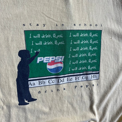 Vintage Pepsi “Stay In School, Drink Pepsi” Gag Tee