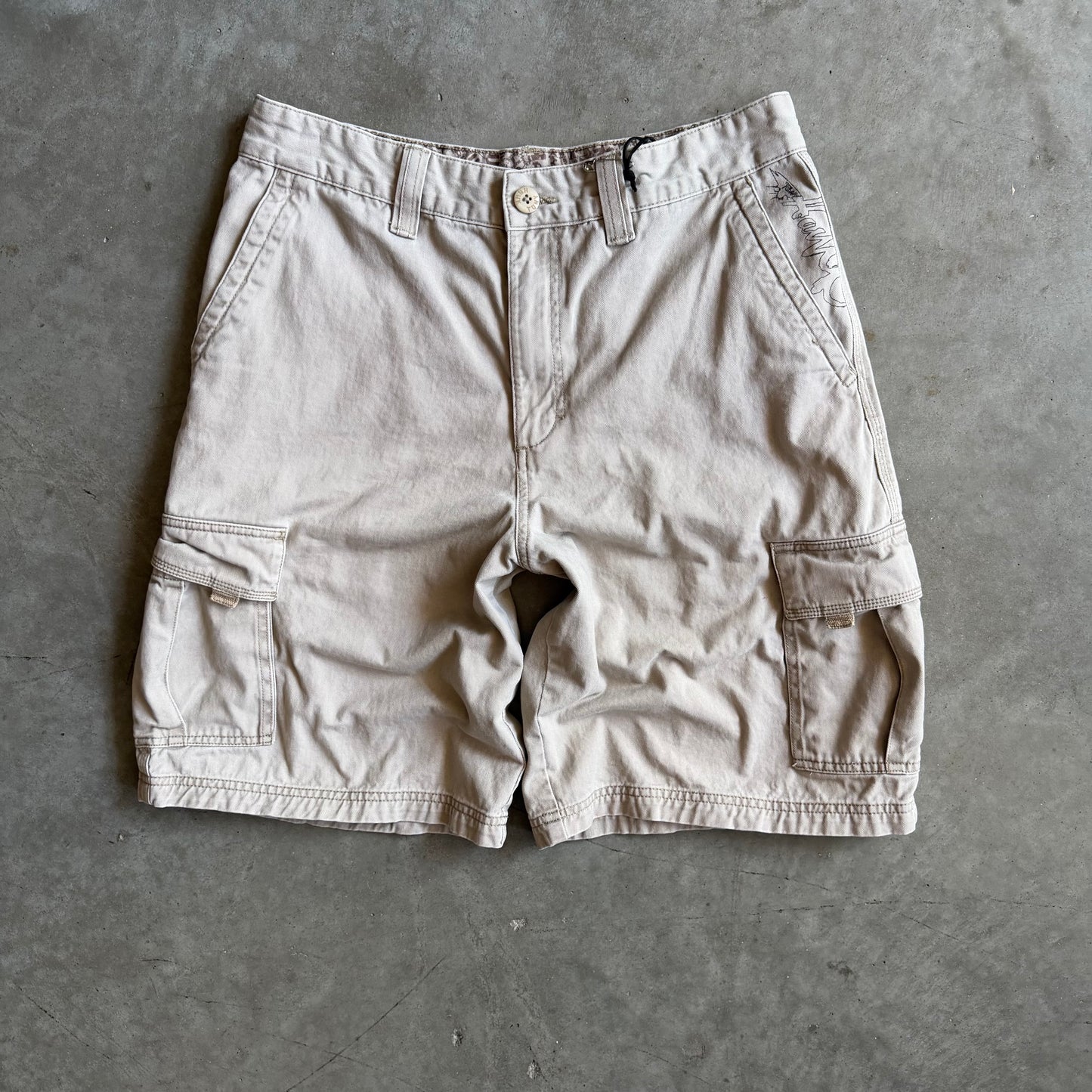 Y2K Tony Hawk Khaki Cargo Shorts